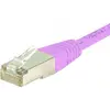 Image de Exertis Connect Câble de raccordement S/FTP, PiMF, CAT.6, rose, 5,0 m Câble de raccordement avec protection contre (S/FTP, CAT6, 5 m), Câble réseau