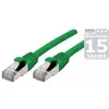 Image de Générique Cat6A RJ45 Patch cable S/FTP TPE ecofriendly snagless green GRS certified- 0.15m (S/FTP, CAT6a, 0.15 m), Câble réseau