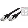 Image de Générique Cat6A RJ45 Patch cable S/FTP TPE ecofriendly snagless black certified GRS - 10m (U/FTP, CAT6, 10 m), Câble réseau