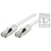 Image de Générique Cat6A RJ45 Patch cable S/FTP TPE ecofriendly snagless white GRS certified- 0.15m (S/FTP, CAT6a, 0.15 m), Câble réseau