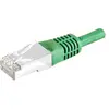 Image de Exertis Connect Câble de raccordement S/FTP, PiMF, CAT.6, vert, 1,0 m Câble de raccordement avec protection (S/FTP, CAT6, 1 m), Câble réseau