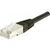 Image de Exertis Connect Câble de raccordement S/FTP, PiMF, CAT.6, noir, 1,0 m Câble de raccordement avec protection contre (S/FTP, CAT6, 1 m), Câble réseau
