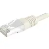 Image de Exertis Connect Câble de raccordement S/FTP, PiMF, CAT.6, gris, 10,0 m Câble de raccordement avec protection contre (S/FTP, CAT6, 10 m), Câble réseau