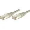 Image de Exertis Connect Câble de raccordement S/FTP, PiMF, CAT.6, gris, 15,0 m Câble de raccordement avec protection contre (S/FTP, CAT6, 15 m), Câble réseau