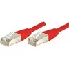 Image de Exertis Connect Câble de raccordement S/FTP, PiMF, CAT.6, rouge, 15,0 m Câble de raccordement avec protection (U/FTP, CAT6, 15 m), Câble réseau