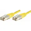 Image de Exertis Connect Câble de raccordement S/FTP, PiMF, CAT.6, jaune, 15,0 m Câble de raccordement avec protection (PiMF, S/FTP, CAT6, 15 m), Câble réseau