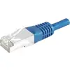Image de Exertis Connect Câble de raccordement S/FTP, PiMF, CAT.6, bleu, 20,0 m Câble de raccordement avec protection contre (PiMF, CAT6, 20 m), Câble réseau