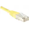 Image de Exertis Connect Câble de raccordement F/UTP, CAT.5e, jaune, 0.3 m Câble de raccordement avec protection contre les (F/UTP, CAT5e, 0.30 m), Câble réseau