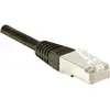 Image de Exertis Connect Câble de raccordement F/UTP, CAT.5e, noir, 0.15 m Câble de raccordement avec protection contre les (F/UTP, CAT5e, 0.15 m), Câble réseau