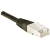 Image de Exertis Connect Câble patch F/UTP, CAT.5e, noir, 0,3 m Câble patch avec protection anti-pli particulièrement étroite (F/UTP, CAT5e, 0.30 m), Câble réseau