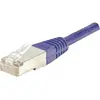 Image de Exertis Connect Câble de raccordement F/UTP, CAT.6, violet, 1.5 m Câble de raccordement avec protection contre les (F/UTP, CAT6, 1.50 m), Câble réseau