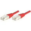 Image de Exertis Connect Câble patch S/FTP (PIMF), CAT.6A EIA/TIA, Class EA, rouge, 10,0 m Câble patch avec coude (S/FTP, CAT6a, 10 m), Câble réseau