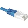 Image de Exertis Connect Câble patch S/FTP (PIMF), CAT.6A EIA/TIA, Class EA, bleu, 7,5 m Câble patch avec coude (S/FTP, CAT6a, 7.50 m), Câble réseau