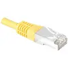 Image de Exertis Connect Câble patch S/FTP (PIMF), CAT.6A EIA/TIA, classe EA, jaune, 2,0 m Câble patch avec coude (S/FTP, CAT6a, 2 m), Câble réseau