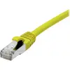Image de Exertis Connect Câble patch S/FTP (PiIMF), Cat 6A (EIA/TIA), jaune, 0,15 m Câble patch avec coude particulièrement (S/FTP, CAT6a, 0.15 m), Câble réseau