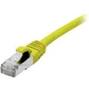 Image de Exertis Connect Câble patch S/FTP (PiIMF), Cat 6A (EIA/TIA), jaune, 1,0 m Câble patch avec protection anti-pli (S/FTP, CAT6a, 1 m), Câble réseau