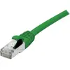 Image de Exertis Connect Câble de raccordement S/FTP (PiIMF), Cat 6A (EIA/TIA), vert, 0.5 m Câble de raccordement avec (S/FTP, CAT6a, 0.50 m), Câble réseau