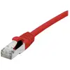 Image de Exertis Connect Câble patch S/FTP (PiIMF), Cat 6A (EIA/TIA), rouge, 0,3 m Câble patch avec protection anti-plis (S/FTP, CAT6a, 0.30 m), Câble réseau
