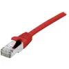 Image de Exertis Connect Câble patch S/FTP (PiIMF), Cat 6A (EIA/TIA), rouge, 0,5 m Câble patch avec protection anti-plis (S/FTP, CAT6a, 0.50 m), Câble réseau