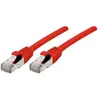 Image de Exertis Connect Câble de raccordement S/FTP (PiIMF), Cat 6A (EIA/TIA), rouge, 25.0 m Câble de raccordement avec (S/FTP, CAT6a, 25 m), Câble réseau