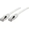 Image de Exertis Connect Câble patch S/FTP (PiIMF), Cat 6A (EIA/TIA), blanc, 0,5 m Câble patch avec protection anti-plis (S/FTP, CAT6a, 0.50 m), Câble réseau