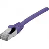 Image de Exertis Connect Câble patch S/FTP (PiIMF), Cat 6A (EIA/TIA), violet, 0,3 m Câble patch avec un coude (S/FTP, CAT6a, 0.30 m), Câble réseau