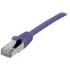 Image de Exertis Connect Câble patch S/FTP (PiIMF), Cat 6A (EIA/TIA), violet, 5,0 m Câble patch avec un coude (S/FTP, CAT6a, 5 m), Câble réseau