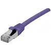 Image de Exertis Connect Câble patch S/FTP (PiIMF), Cat 6A (EIA/TIA), violet, 20,0 m Câble patch avec coude particulièrement (S/FTP, CAT6a, 20 m), Câble réseau