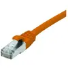 Image de Exertis Connect Câble de raccordement S/FTP (PiIMF), Cat 6A (EIA/TIA), orange, 0.5 m Câble de raccordement avec (S/FTP, CAT6a, 0.50 m), Câble réseau