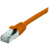 Image de Exertis Connect Câble de raccordement S/FTP (PiIMF), Cat 6A (EIA/TIA), orange, 2,0 m Câble de raccordement avec (PiMF, S/FTP, CAT6a, 2 m), Câble réseau