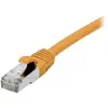 Image de Exertis Connect Câble patch S/FTP (PiIMF), Cat 6A (EIA/TIA), orange, 10,0 m Câble patch avec câble coudé (S/FTP, CAT6a, 10 m), Câble réseau