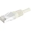 Image de Exertis Connect Câble patch F/UTP, CAT.6a, gris, 10.0 m Pour 10 Gigabit/s, avec protection contre les courbures (F/UTP, CAT6a, 10 m), Câble réseau
