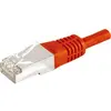 Image de Exertis Connect Câble patch F/UTP, CAT.6a, rouge, 2.0 m Pour 10 Gigabit/s, avec protection extra-plate contre la (F/UTP, CAT6a, 2 m), Câble réseau