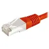 Image de Exertis Connect Câble patch F/UTP, CAT.6a, rouge, 3.0 m Pour 10 Gigabit/s, avec protection extra étroite contre la (F/UTP, CAT6a, 3 m), Câble réseau
