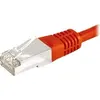 Image de Exertis Connect Câble patch F/UTP, CAT.6a, rouge, 7.5 m Pour 10 Gigabit/s, avec protection contre les courbures (F/UTP, CAT6a, 7.50 m), Câble réseau