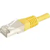 Image de Exertis Connect Câble patch F/UTP, CAT.6a, jaune, 3.0 m Pour 10 Gigabit/s, avec protection extra mince contre la (F/UTP, CAT6a, 3 m), Câble réseau