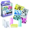 Image de Canal Toys Instant Camera Refill Kit 8x Foto-Papier + Sticker (10 pcs), Papier photo, Bleu, Blanc, Pink, Jaune, Rose
