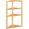 Image de 5Five, Étagère de salle de bain, Étagère d'angle Bambou (36.60 x 33.50 x 80 cm)