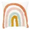Image de Atmosphera, Coussin décoratif, Coussin Bouquet d'arc-en-ciel carré, multicolore (38 x 6 cm)