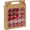 Image de Atmosphera, Décorations de sapin de Noël, Zestaw bombek w brokatowe wzory, Ø 6 cm (25x)