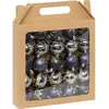 Image de Atmosphera, Décorations de sapin de Noël, Zestaw bombek w brokatowe wzory, Ø 6 cm (25x)