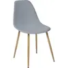 Image de Atmosphera, Chaises, Chaise de salle à manger gris/marron clair, 46 cm x 52 cm x 86 cm