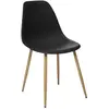 Image de Atmosphera, Chaises, Dining room chair black/light brown, 46 cm x 52 cm x 86 cm