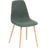 Image de Atmosphera, Chaises, DINING CHAIR ROKA GREEN 45X51X87