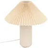 Image de Beliani, Lampe de table, Lampa sto owa porcelanowa be owa 38 cm