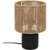 Image de Atmosphera, Lampe de table, Ceramiczna lampa sto owa KOBY z plecionym kloszem, 24 cm