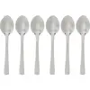 Image de Secret de Gourmet Petite cuillère à moka de précision en argent inoxydable 9,5 cm 6 uts, Couverts, Argent