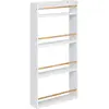Image de Atmosphera, Étagère pour enfant, bibliothèque classique à 4 étages, blanche (15 x 55 x 118 cm)