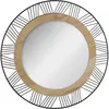 Image de Atmosphera, Miroir, Miroir Rond En Métal Et Bois