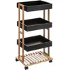 Image de 5Five, Desserte, Trolley avec boîtes de rangement - bois / noir